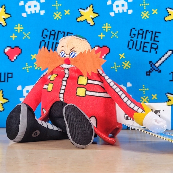 Jakks Pacific Sonic The Hedgehog Doctor Eggman 8" UltraSoft Video Gaming Plush - Picture 6 of 12